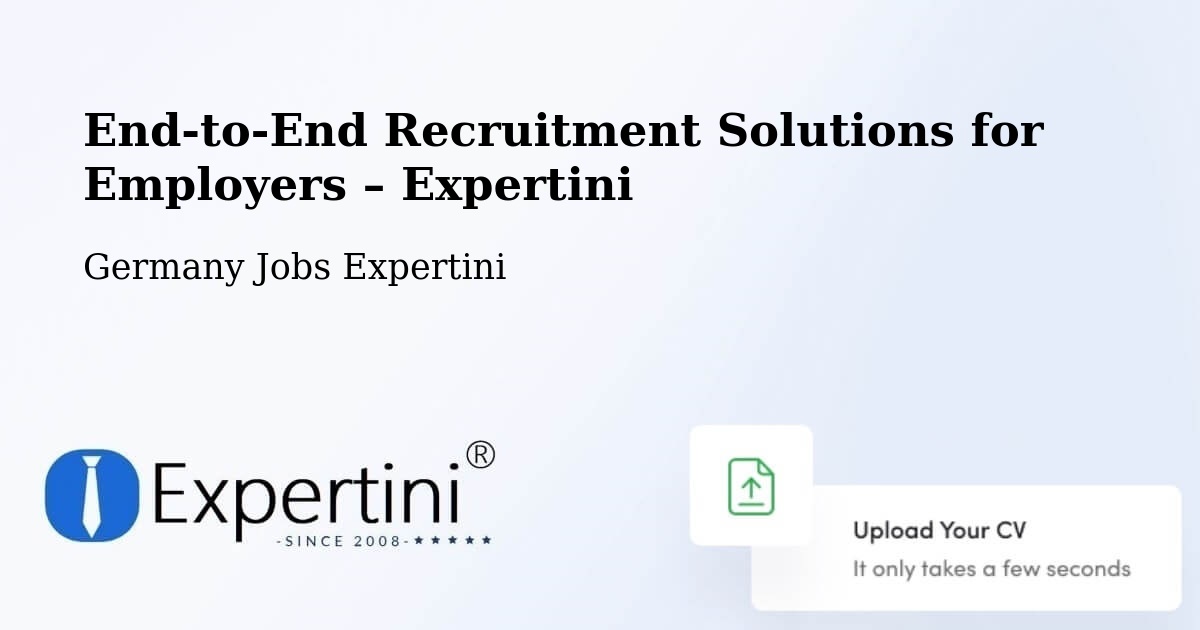 Recruitment Solutions for Employers – Affalterbach - Affalterbach, Germany Jobs Expertini
